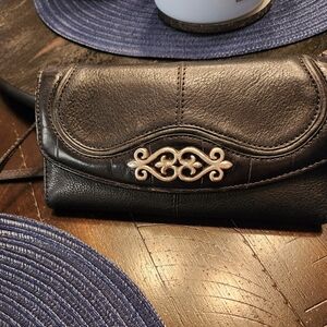 Brighton Leather Crossbody Wallet